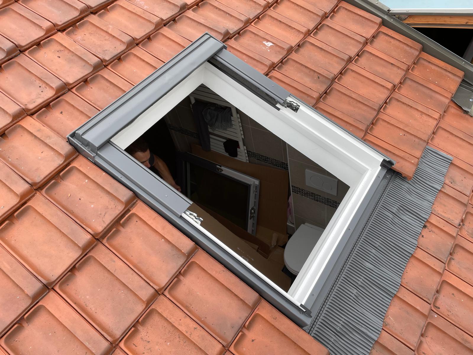 Pose de fenêtres de toit ( Velux )